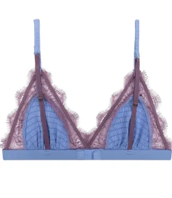 Best Soutien-Gorge Love Lace Blue Purple Femme Lingerie