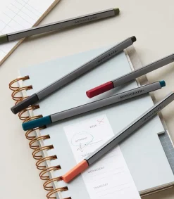 New Stylos Feutres Fins 5 Couleurs Petite Papeterie