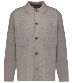 Surchemise Homme En Laine Jonas Khaki Beige Homme Chemises