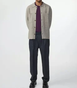 Surchemise Homme En Laine Jonas Khaki Beige Homme Chemises