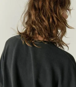 Sale Sweat-Shirt Hapylife Carbone Vintage Femme Mailles & Sweats