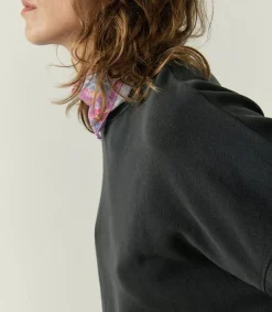 Sale Sweat-Shirt Hapylife Carbone Vintage Femme Mailles & Sweats