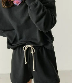 Sale Sweat-Shirt Hapylife Carbone Vintage Femme Mailles & Sweats