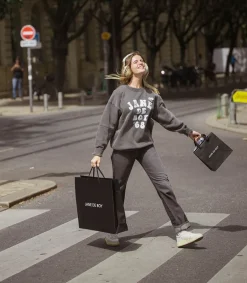 Hot Sweat-Shirt Jane De Boy '68 Pepper Femme Mailles & Sweats