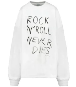Best Sweat-Shirt Miles Rock N Roll Ivoire Femme Mailles & Sweats