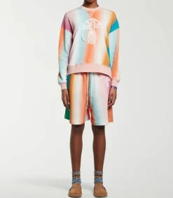 Discount Sweat-Shirt Ombre Stripe Mushroom Femme Mailles & Sweats