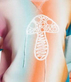 Discount Sweat-Shirt Ombre Stripe Mushroom Femme Mailles & Sweats