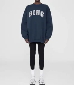 Online Sweat-Shirt Tyler Bing Navy Femme Mailles & Sweats