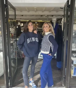 Online Sweat-Shirt Tyler Bing Navy Femme Mailles & Sweats