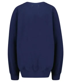 Clearance Sweat-Shirt Vintage Brode Love And Light Bleu Nuit Femme Mailles & Sweats