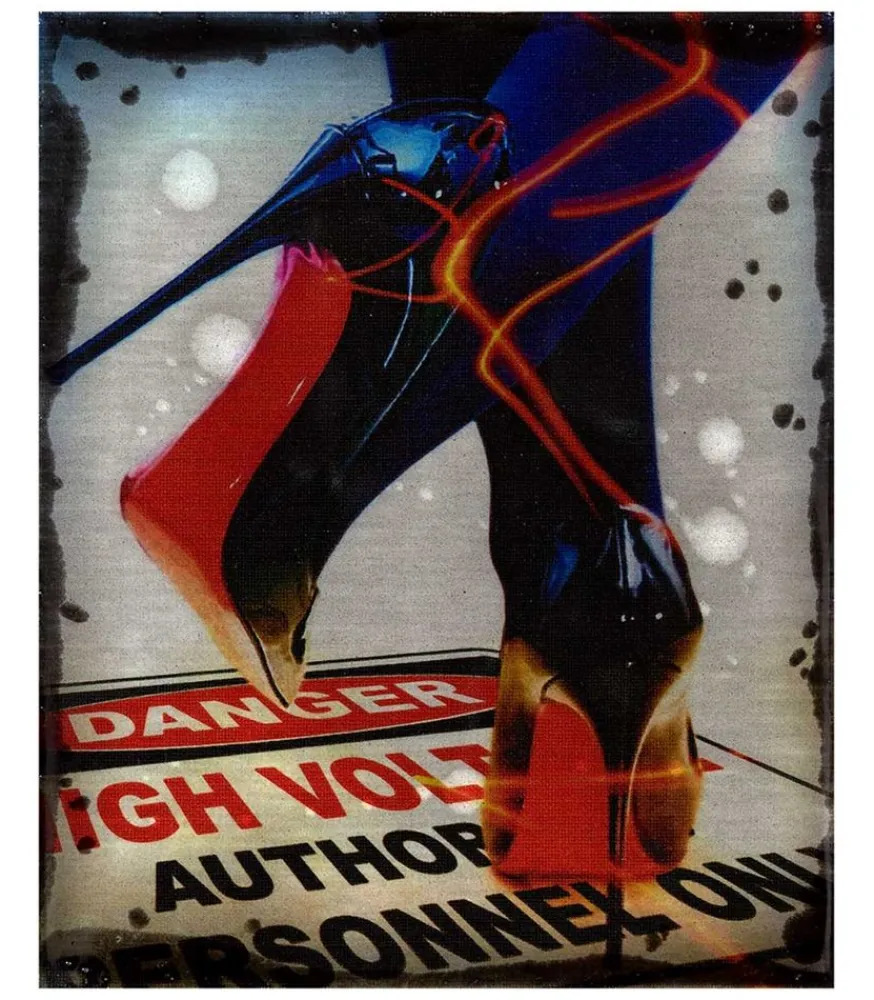 New Tableau "Danger High Voltage" 30X25Cm Affiches & Tableaux