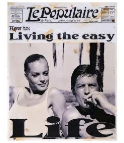 Tableau "Living The Easy" 60 X 50 Cm Affiches & Tableaux