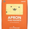 New Tablier 5 Poches Coton Jaune Linge De Cuisine