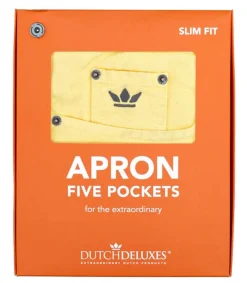 New Tablier 5 Poches Coton Jaune Linge De Cuisine