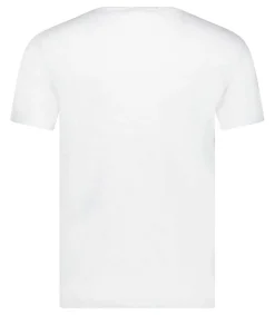 Tee-Shirt A Manches Courtes Et Col Rond Homme Bysapick Blanc Homme Tee-Shirts