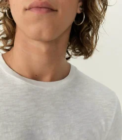 Tee-Shirt A Manches Courtes Et Col Rond Homme Bysapick Blanc Homme Tee-Shirts