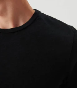 Clearance Tee-Shirt A Manches Courtes Et Col Rond Homme Bysapick Noir Homme Tee-Shirts