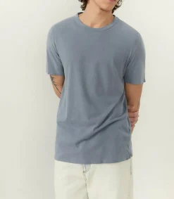 Hot Tee-Shirt A Manches Courtes Homme Devon Bleu Gris Vintage Homme Tee-Shirts