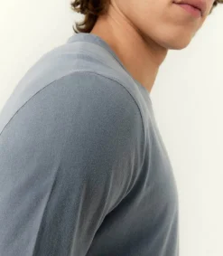 Hot Tee-Shirt A Manches Courtes Homme Devon Bleu Gris Vintage Homme Tee-Shirts