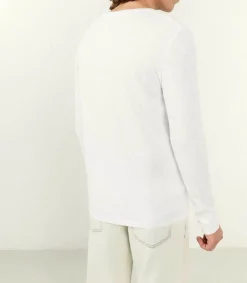 Discount Tee-Shirt A Manches Longues Homme Bysapick Blanc Homme Tee-Shirts