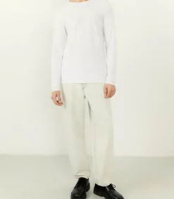 Discount Tee-Shirt A Manches Longues Homme Bysapick Blanc Homme Tee-Shirts