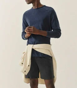 Hot Tee-Shirt A Manches Longues Homme Sonoma Navy Vintage Homme Tee-Shirts