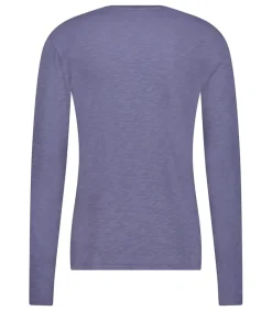 Tee-Shirt A Manches Longues Homme Bysapick Gris Mauve Homme Tee-Shirts