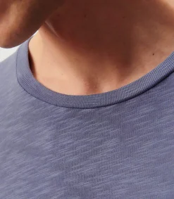 Tee-Shirt A Manches Longues Homme Bysapick Gris Mauve Homme Tee-Shirts