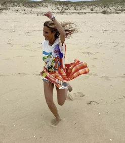 Clearance Tee-Shirt Cosmic White Femme Hauts