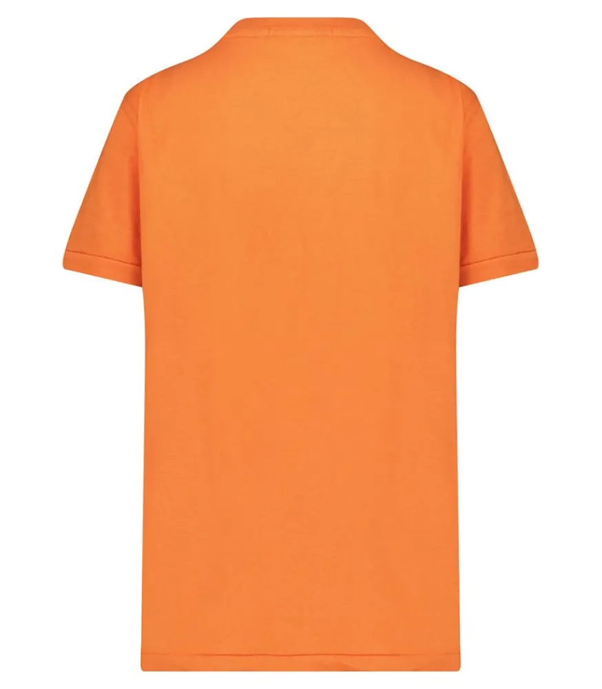 Hot Tee-Shirt Easy Vintage Tiger Lily Red Femme Hauts