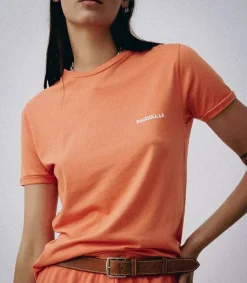 Hot Tee-Shirt Easy Vintage Tiger Lily Red Femme Hauts