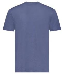 Best Tee-Shirt Homme Col V Manches Courtes Lin Venice Blue Homme Tee-Shirts
