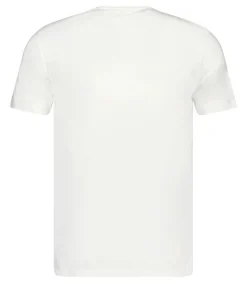 Clearance Tee-Shirt Homme Col V Manches Courtes Blanc Homme Tee-Shirts