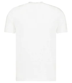 Sale Tee-Shirt Homme Col V Manches Courtes Lin Blanc Homme Tee-Shirts