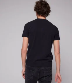 Clearance Tee-Shirt Homme Harold Col Rond Manches Courtes Noir Homme Tee-Shirts