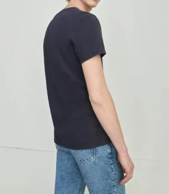 Outlet Tee-Shirt Homme Manches Courtes Bysapick Navy Homme Tee-Shirts