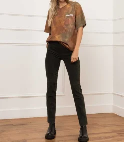 Outlet Tee-Shirt Logo Army Marble Camo Femme Hauts