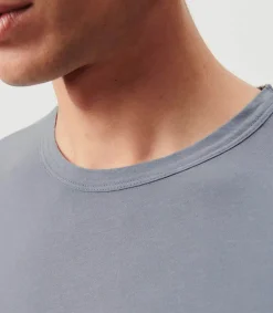 Sale Tee-Shirt Manches Courtes Homme Devon Bleu Gris Vintage Homme Tee-Shirts