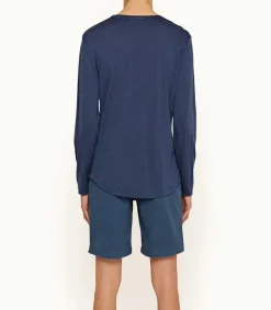 Sale Tee-Shirt Ob-T Ls Merino Classic Blue Homme Tee-Shirts