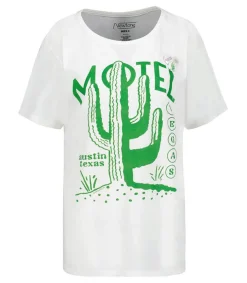 Clearance Tee-Shirt Schiffer Cactus Dirty White Femme Hauts