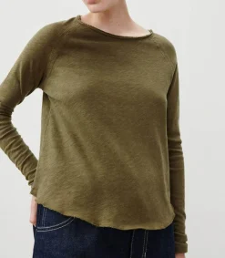 Discount Tee-Shirt Sonoma Manches Longues Col Bateau Buisson Vintage Femme Hauts