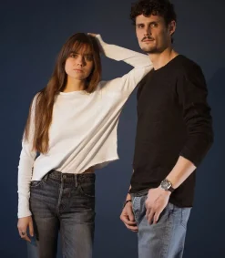 Clearance Tee-Shirt Sonoma Manches Longues Blanc Femme Hauts