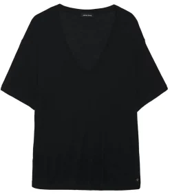 Sale Tee-Shirt Vale Noir Femme Hauts