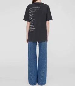 Sale Tee-Shirt Walker Doodle Vintage Black Femme Hauts