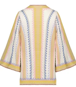 New Top August Embroidered Femme Hauts