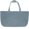 Discount Tote Bag Doudou En Lin Vert De Gris Femme Cabas & Paniers