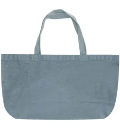 Discount Tote Bag Doudou En Lin Vert De Gris Femme Cabas & Paniers