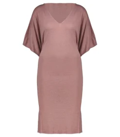 Online Tunique Col V Bois De Rose Femme Robes