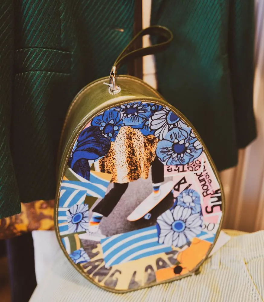 Outlet Vanity Ovale Vintage Customise 31 X 25 X 15 Cm Accessoires De Voyage