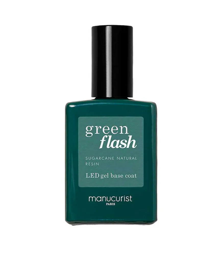 Vernis Semi-Permanent Base Coat Green Flash Femme Vernis À Ongles